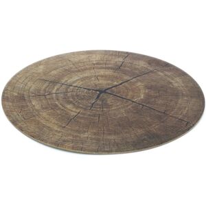 Carousel 38cm Brown Single Printed Tree Trunk Slice Cork Backed Dinner Placemat Carousel 38cm Brown Single Printed Tree Trunk Slice Cork Backed Dinner Placemat