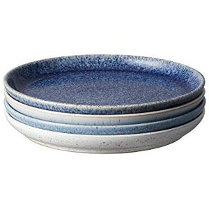 Denby Studio Blue 4 Piece Medium Plate Set, 21 centimeters Denby Studio Blue 4 Piece Medium Plate Set, 21 centimeters