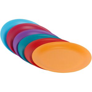 URBN-CHEF (1 of Each Colour) 6 Pcs Unbreakable Reusable Coloured Plastic Dinner Plates Kid URBN-CHEF (1 of Each Colour) 6 Pcs Unbreakable Reusable Coloured Plastic Dinner Plates Kid