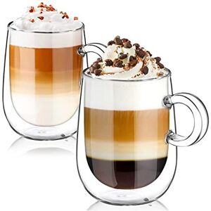 Glastal 2x360ml Double Walled Coffee Glasses Mugs Cappuccino Latte Macchiato Glasses Cup Glastal 2x360ml Double Walled Coffee Glasses Mugs Cappuccino Latte Macchiato Glasses Cup