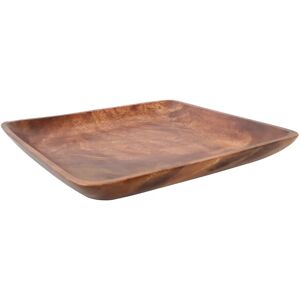 Premier Housewares Set of 4 Wooden Square Serving Tray Salad Bowl Plate Premier Housewares Set of 4 Wooden Square Serving Tray Salad Bowl Plate
