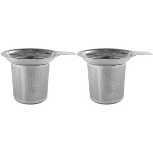 Tlily 2X Stainless Steel Tea Strainer, Teapot, Tea Sieve, Coffee Cup, Leaking Sieve, H Tlily 2X Stainless Steel Tea Strainer, Teapot, Tea Sieve, Coffee Cup, Leaking Sieve, H