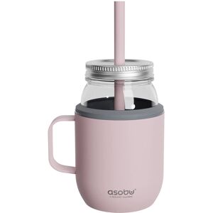 Asobu - Moonshine Mason Jar 475ml - Pink - Mason Jar Asobu - Moonshine Mason Jar 475ml - Pink - Mason Jar