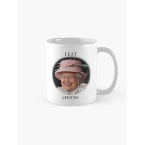 WHIBOS Mugs 11oz Queen Elizabeth - I EAT SWANS Coffee Ceramic Mug Funny Anniversary Nov WHIBOS Mugs 11oz Queen Elizabeth - I EAT SWANS Coffee Ceramic Mug Funny Anniversary Nov