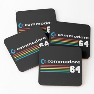 WHIBOS Leather Coasters COMMODORE 64 COMPUTER Set of 4 / 4 x 4 inch WHIBOS Leather Coasters COMMODORE 64 COMPUTER Set of 4 / 4 x 4 inch