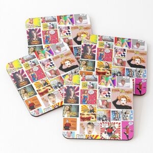 WHIBOS Leather Coasters Kylie Minogue.....Even MORE POW Wow K35 Set of 4 / 4 x 4 inch WHIBOS Leather Coasters Kylie Minogue.....Even MORE POW Wow K35 Set of 4 / 4 x 4 inch