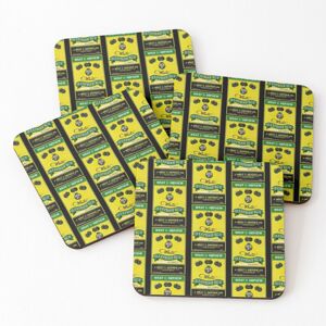 WHIBOS Leather Coasters Wray Nephew Set of 4 / 4 x 4 inch WHIBOS Leather Coasters Wray Nephew Set of 4 / 4 x 4 inch