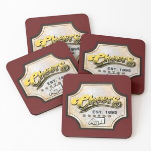 WHIBOS Leather Coasters Cheers (Entrance sign, est. 1895) Set of 4 / 4 x 4 inch WHIBOS Leather Coasters Cheers (Entrance sign, est. 1895) Set of 4 / 4 x 4 inch