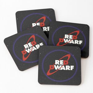 WHIBOS Leather Coasters Red Dwarf Set of 4 / 4 x 4 inch WHIBOS Leather Coasters Red Dwarf Set of 4 / 4 x 4 inch