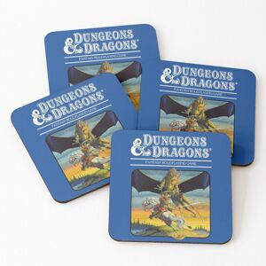 WHIBOS Leather Coasters Dungeons Dragons Expert Set artwork Set of 4 / 4 x 4 inch WHIBOS Leather Coasters Dungeons Dragons Expert Set artwork Set of 4 / 4 x 4 inch
