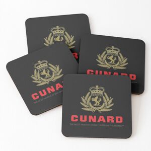 WHIBOS Leather Coasters Luxury Cruises-Cunard Set of 4 / 4 x 4 inch WHIBOS Leather Coasters Luxury Cruises-Cunard Set of 4 / 4 x 4 inch