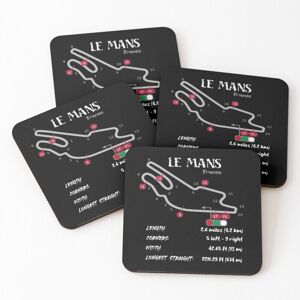 WHIBOS Leather Coasters Le Mans Set of 4 / 4 x 4 inch WHIBOS Leather Coasters Le Mans Set of 4 / 4 x 4 inch