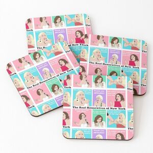 WHIBOS Leather Coasters Real Housewives NY Drama Set of 4 / 4 x 4 inch WHIBOS Leather Coasters Real Housewives NY Drama Set of 4 / 4 x 4 inch