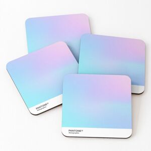 WHIBOS Leather Coasters H.I.P.A.B - Holographic Iridescent Pantone Aesthetic Background WHIBOS Leather Coasters H.I.P.A.B - Holographic Iridescent Pantone Aesthetic Background