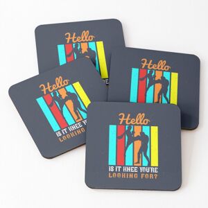 WHIBOS Leather Coasters Muay Thai Hello is It Knee You&'re Looking for - Funny Thailand WHIBOS Leather Coasters Muay Thai Hello is It Knee You&'re Looking for - Funny Thailand