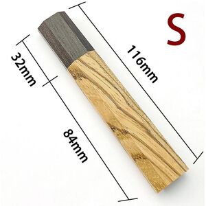 Unbranded Tib 1piece Zebrawood Octagonal Knife Handle For Diy Semi-finished Damascus Knife Unbranded Tib 1piece Zebrawood Octagonal Knife Handle For Diy Semi-finished Damascus Knife