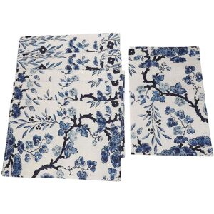 Unbranded 6 Pcs Blue White Flowers Placemat Coasters Cup Dish Glass Table Mat Insulation P Unbranded 6 Pcs Blue White Flowers Placemat Coasters Cup Dish Glass Table Mat Insulation P
