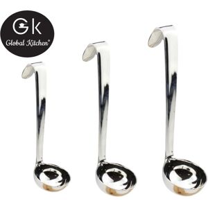 GK Global Kitchen (Size 2: 6") Mini Serving Ladle Stainless Steel Oil Soup Gravy GK Global Kitchen (Size 2: 6") Mini Serving Ladle Stainless Steel Oil Soup Gravy