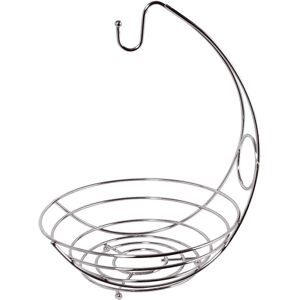Premier Housewares Chrome Wire Fruit Bowl & Banana Hanger Premier Housewares Chrome Wire Fruit Bowl & Banana Hanger