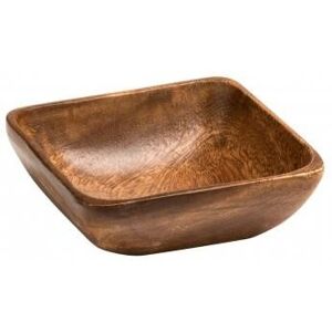 Premier Housewares Acacia Wood Small Square Serving Bowl Premier Housewares Acacia Wood Small Square Serving Bowl