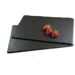 Unbranded Set Of 2 Rectangular Slate Placemat Black Great For Dinner Parties Unbranded Set Of 2 Rectangular Slate Placemat Black Great For Dinner Parties