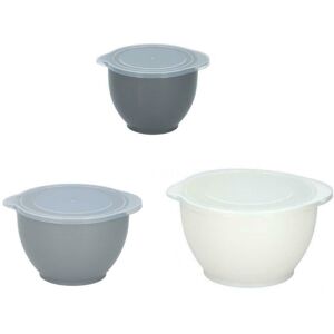 Alpina 3-Piece Mixing Bowl Set - Gray/White - Kitchen Utensils Alpina 3-Piece Mixing Bowl Set - Gray/White - Kitchen Utensils