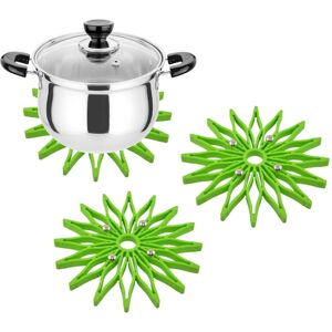 Apex (Green) 3 Trivet for Hot Dishes Dining Table Pot, Heat Apex (Green) 3 Trivet for Hot Dishes Dining Table Pot, Heat