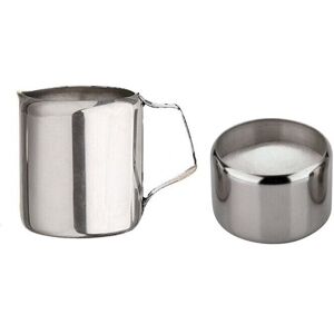 Steelex Milk Creamer Jug & Sugar Bowl Set Stainless Steel Cream Jug Sugar Pot Steelex Milk Creamer Jug & Sugar Bowl Set Stainless Steel Cream Jug Sugar Pot