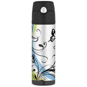 Thermos Butterfly Stainless Steel Water Bottle - 530ml Leak Proof Fashion Drinkware Thermos Butterfly Stainless Steel Water Bottle - 530ml Leak Proof Fashion Drinkware