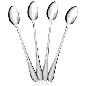 LORD C Latte Spoon Stainless Steel Sliver Long Handled Table Teaspoons Ideal for Coffee LORD C Latte Spoon Stainless Steel Sliver Long Handled Table Teaspoons Ideal for Coffee