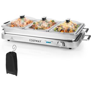Costway 450 W Portable Serving Tray Electric Warming Tray Buffet Server 7.5L Costway 450 W Portable Serving Tray Electric Warming Tray Buffet Server 7.5L