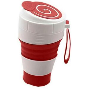 nobrand (03) Silicone Composite Travel Mug Foldable Coffee Cup With Leak-proof Lid Colla nobrand (03) Silicone Composite Travel Mug Foldable Coffee Cup With Leak-proof Lid Colla