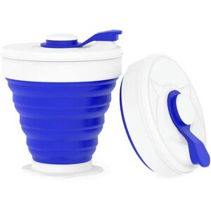 nobrand (model 3 blue) 350ML Silicone Folding Coffee Cups Portable Outdoors Travel Drink nobrand (model 3 blue) 350ML Silicone Folding Coffee Cups Portable Outdoors Travel Drink