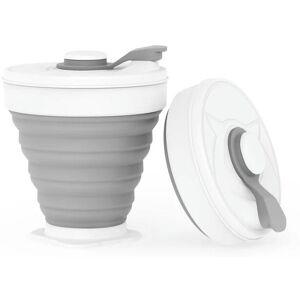 nobrand (model 3 grey) 350ML Silicone Folding Coffee Cups Portable Outdoors Travel Drink nobrand (model 3 grey) 350ML Silicone Folding Coffee Cups Portable Outdoors Travel Drink