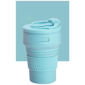 nobrand (model 1 blue) 350ML Silicone Folding Coffee Cups Portable Outdoors Travel Drink nobrand (model 1 blue) 350ML Silicone Folding Coffee Cups Portable Outdoors Travel Drink