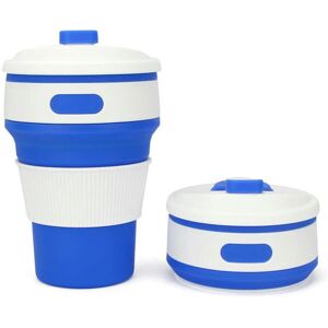 nobrand (model 2 blue) 350ML Silicone Folding Coffee Cups Portable Outdoors Travel Drink nobrand (model 2 blue) 350ML Silicone Folding Coffee Cups Portable Outdoors Travel Drink