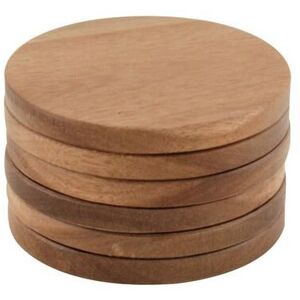 Apollo Gardening Acacia Wood Coaster 10cm Round Set of 6 Apollo Gardening Acacia Wood Coaster 10cm Round Set of 6