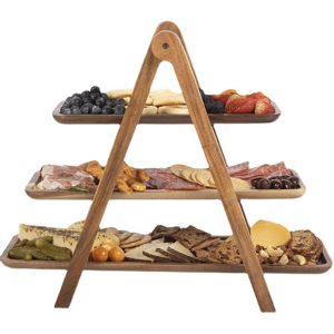 Unbranded 3 Tier Serving Tray Wood Tiered Tray Serving Dishes & Trays Unbranded 3 Tier Serving Tray Wood Tiered Tray Serving Dishes & Trays