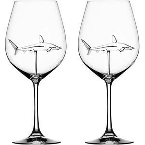 Unbranded Red Wine Glasses With Shark Inside Goblet Glass Clear Glass For Home Bar Party Unbranded Red Wine Glasses With Shark Inside Goblet Glass Clear Glass For Home Bar Party