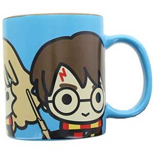 Harry Potter Coffee Mug, 11 oz - Blue with Harry, Hermione and Ron Chibi Design Harry Potter Coffee Mug, 11 oz - Blue with Harry, Hermione and Ron Chibi Design