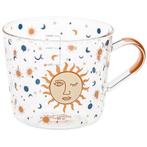 Jojomino 500Ml Scale Glass Mug Breakfast Milk Coffee Cup Household Couple Water Cup Patte Jojomino 500Ml Scale Glass Mug Breakfast Milk Coffee Cup Household Couple Water Cup Patte