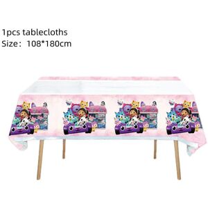 nobrand (1pcs tablecloths) Gabby Dollhouse Cat Disposable Party Cutlery Paper Plate Bann nobrand (1pcs tablecloths) Gabby Dollhouse Cat Disposable Party Cutlery Paper Plate Bann