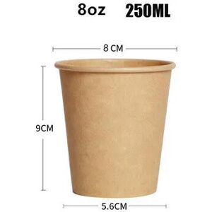 nobrand (8oz, 100pcs) 100pcs/pack Disposable Paper Cups 2.5/4/7/8oz Kraft Paper Cups Cof nobrand (8oz, 100pcs) 100pcs/pack Disposable Paper Cups 2.5/4/7/8oz Kraft Paper Cups Cof