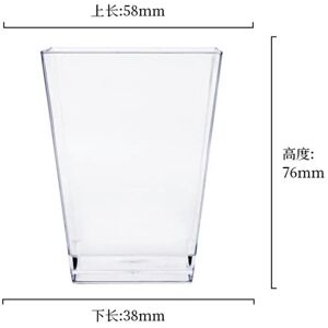 nobrand (150ml, 20PCS) 50Pcs Disposable Plastic Mousse Cup Ladder Shaped Cup Pudding Cup nobrand (150ml, 20PCS) 50Pcs Disposable Plastic Mousse Cup Ladder Shaped Cup Pudding Cup