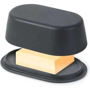 Cooler Kitchen Modern Dark Grey Butter Dish with Lid - Dishwasher Safe - Perfectly Sized for La Cooler Kitchen Modern Dark Grey Butter Dish with Lid - Dishwasher Safe - Perfectly Sized for La