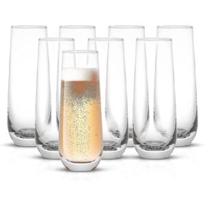 Unbranded Milo 8-Piece Stemless Champagne Flutes, 9.4oz Crystal Lead-Free Glass - Dishwash Unbranded Milo 8-Piece Stemless Champagne Flutes, 9.4oz Crystal Lead-Free Glass - Dishwash