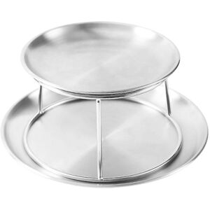 Unbranded Seafood Plate Set Double Stainless Steel Plate Afternoon Tea Cake Unbranded Seafood Plate Set Double Stainless Steel Plate Afternoon Tea Cake