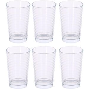 HEALTH EDCO Glass 220ml Set of 6 - Drinking Glasses HEALTH EDCO Glass 220ml Set of 6 - Drinking Glasses