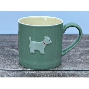 Hampton Homeware Green Westie Mug with White West Highland Terrier on One Side — 8 cm High x 8 cm Hampton Homeware Green Westie Mug with White West Highland Terrier on One Side — 8 cm High x 8 cm