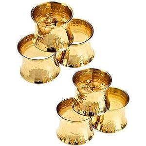 Unbranded Handmade Hammered Napkin Rings Set Of 6 For Dinner, Party, Daily, Dining Table D Unbranded Handmade Hammered Napkin Rings Set Of 6 For Dinner, Party, Daily, Dining Table D